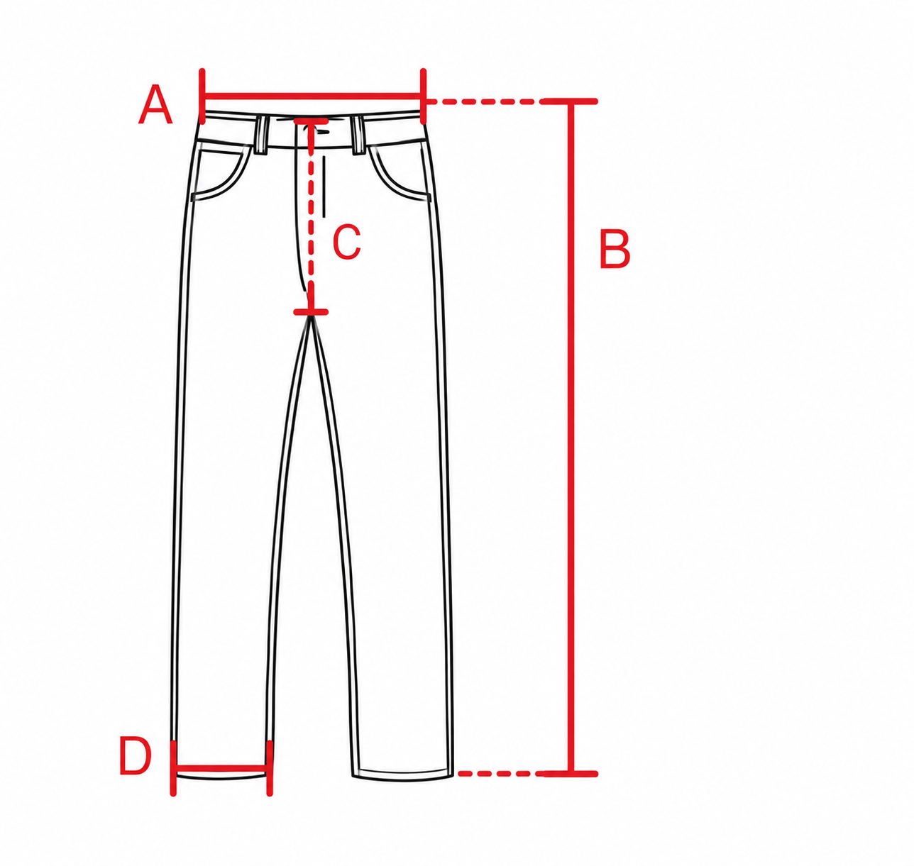 Gu&iacute;a t&eacute;cnica de medidas del pantal&oacute;n Mirrow